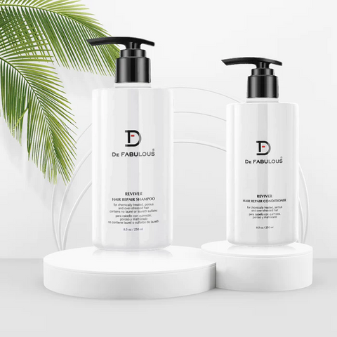 De Fabulous Reviver Hair Repair Kit - Shampoo + Conditioner, Keratin Protien Treatment (250ml +250ml)