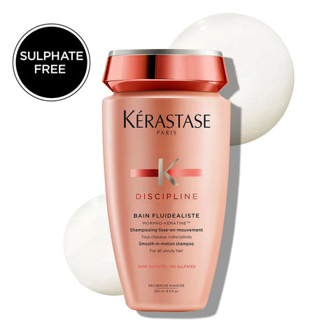 Kerastase Discipline - Bain Fluidealiste Gentle Shampoo, Sulfate Free, For Frizzy & Color-Treated Hair 250ml