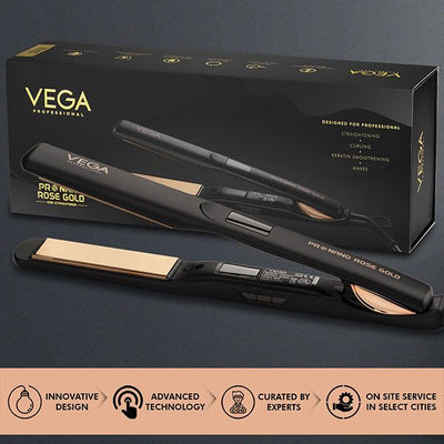 Vega Professional - Pro Nano Rose Gold Hair Straightener VPPHS-01
