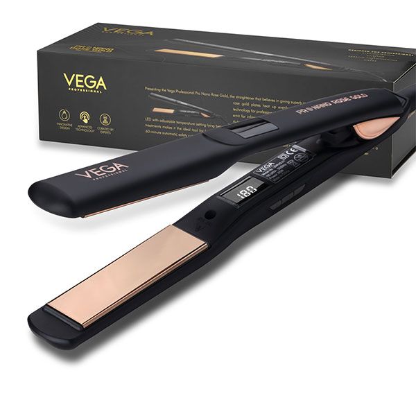 Vega Professional - Pro Nano Rose Gold Hair Straightener VPPHS-01