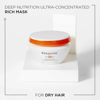 Kerastase Nutritive Masquintense Riche Mask, 72Hr Nourishing Mask For Thick Hair, Hydrates Hair (200ml)