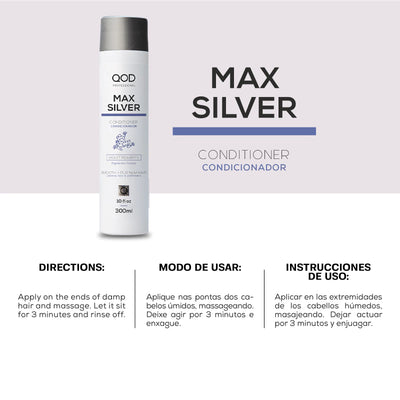 QOD MAX SILVER Professional Conditioner 300ml