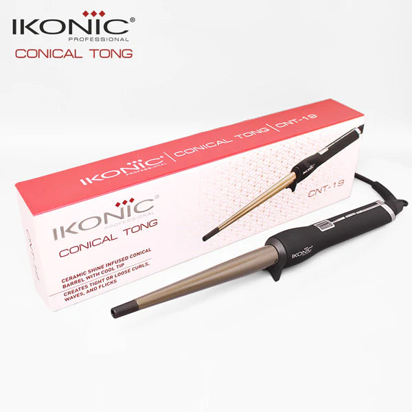Ikonic Professional - Conical Tong - CNT-19mm  Black