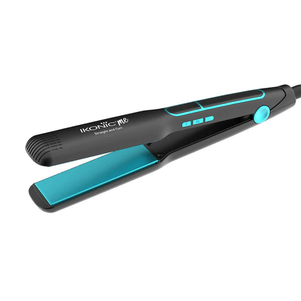 Ikonic Me - 2-in-1 Straight & Curl - Wide  Black & Teal