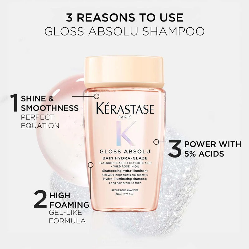 Kerastase Gloss Absolu - Bain Hydra-Glaze Anti-Frizz Shampoo 80ml