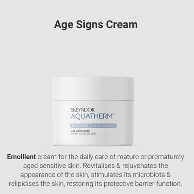 Skeyndor Aquatherm Hydration & Calm Balance - Age Signs Cream - 50ml