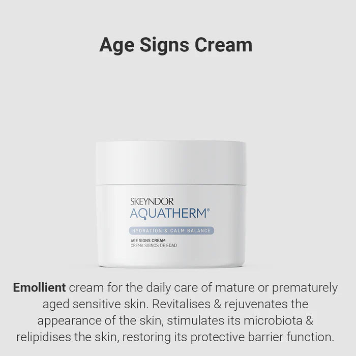 Skeyndor Aquatherm Hydration & Calm Balance - Age Signs Cream - 50ml