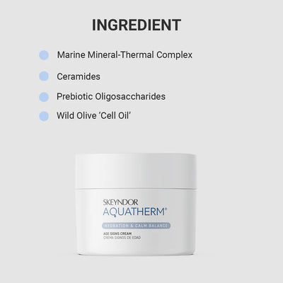 Skeyndor Aquatherm Hydration & Calm Balance - Age Signs Cream - 50ml