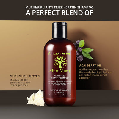 Amazon Series - MuruMuru Anti-Frizz Keratin Shampoo 250ml