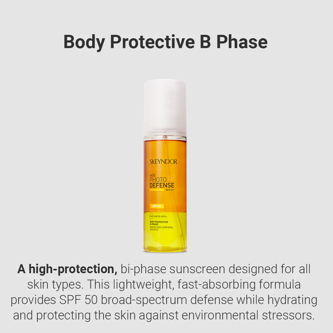 Skeyndor Age Photo Defense - Body Protective B-Phase 50 SPF 200ml – Skeyndor skincare product at Reflexions Salon India