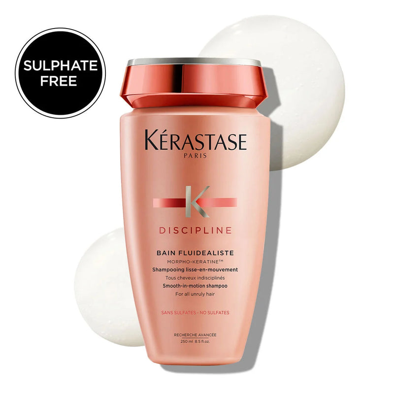 Kerastase Discipline - Bain Fluidealiste Gentle Shampoo, Sulfate Free, For Frizzy & Color-Treated Hair 250ml