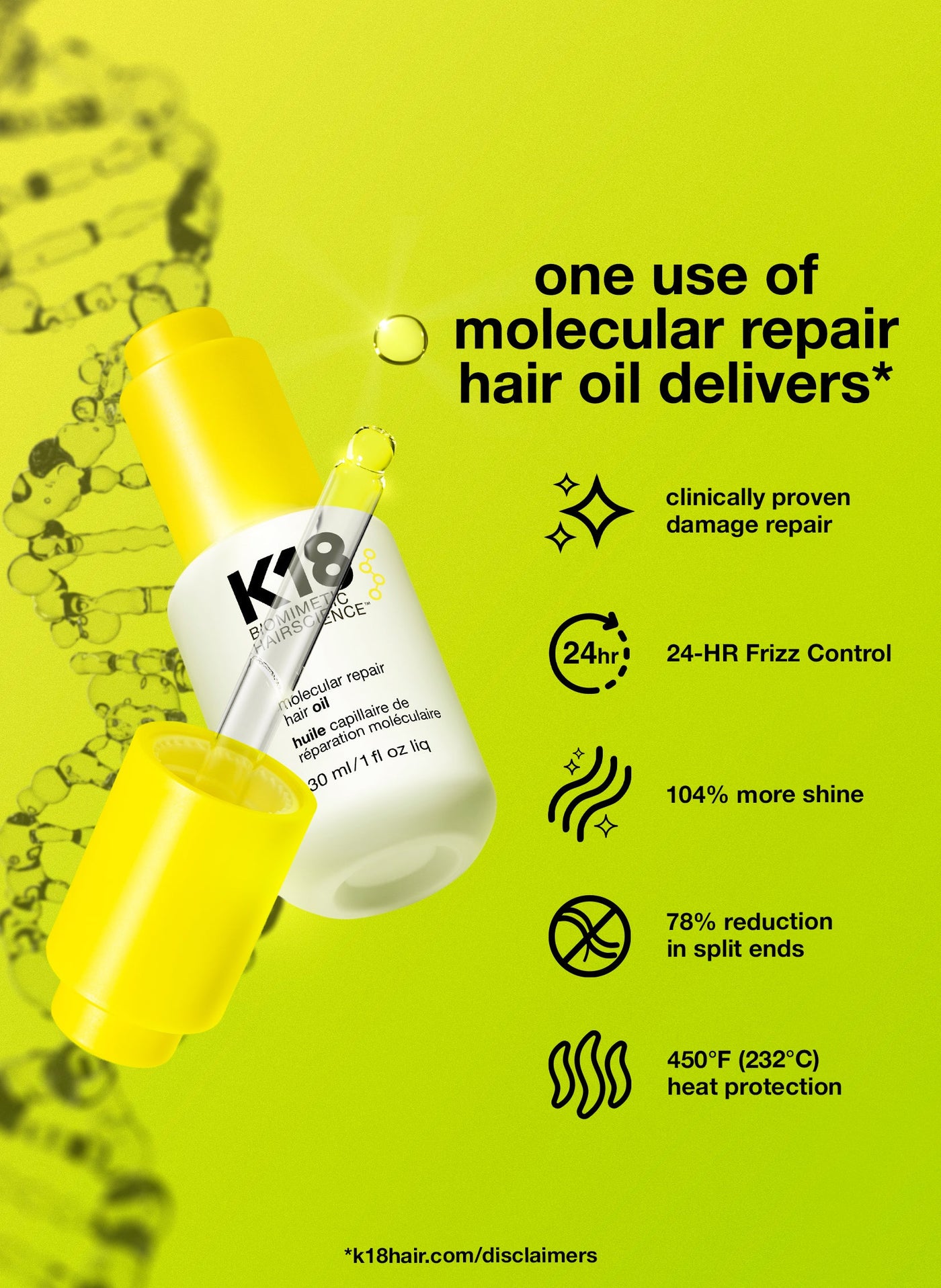 K18 - molecular repair hair oil 30ml