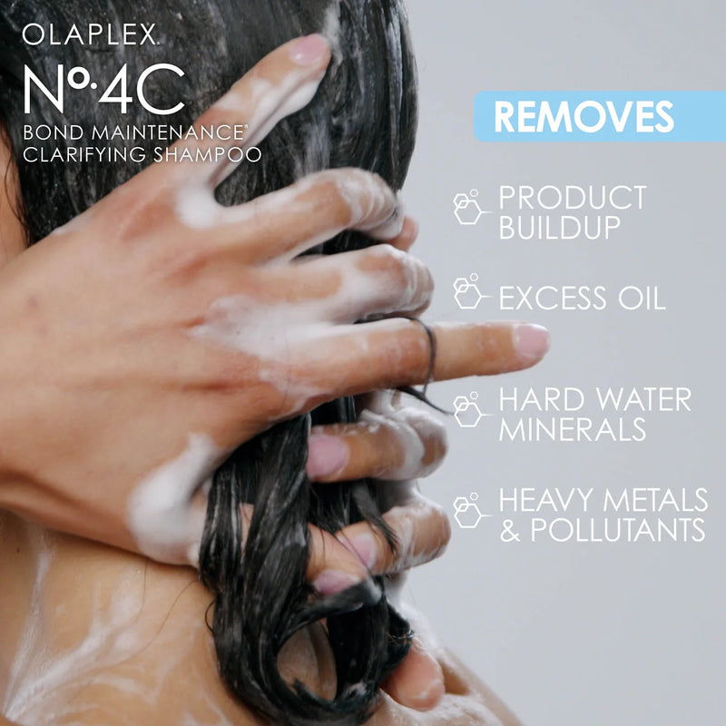 Olaplex No. 4C Bond Maintenance Clarifying Shampoo, Repairs Damage, Deep Cleans, Sulphate-Free (250ml)