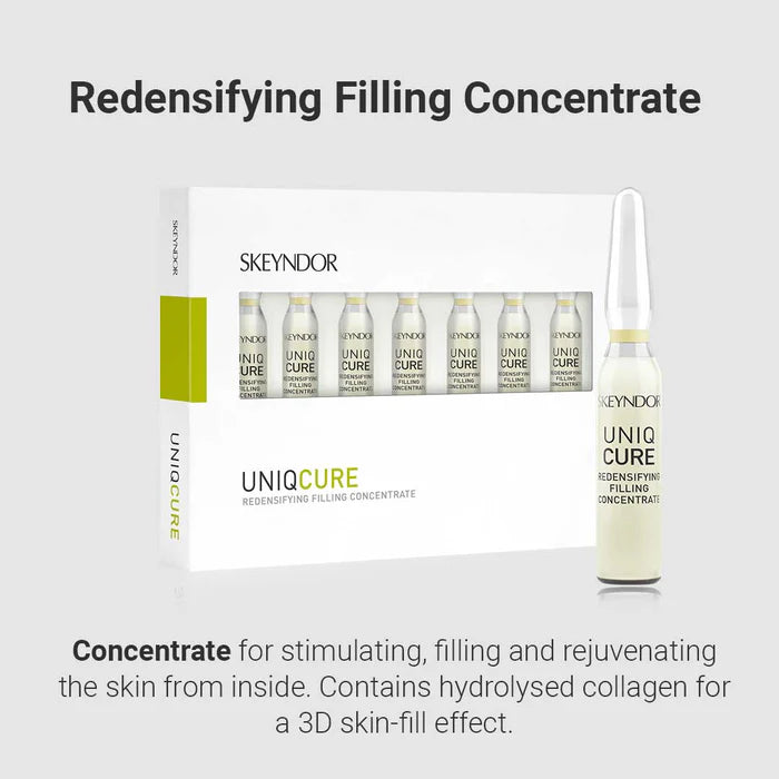 Skeyndor Uniqcure - Redensifying Filling Concentrate 7*2ml – Skeyndor skincare product at Reflexions Salon India