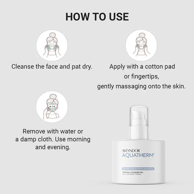 Skeyndor Aquatherm Hydration & Calm Balance - Thermal Cleansing Gel - 250ml