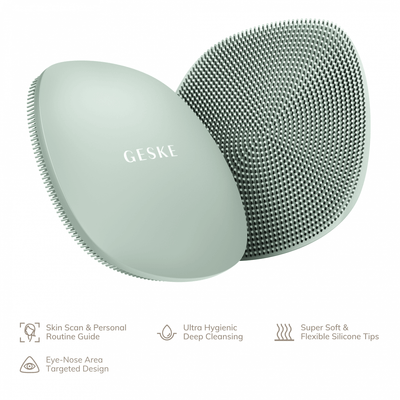 Geske Facial Brush | 4 in 1 Green - Reflexions Salon