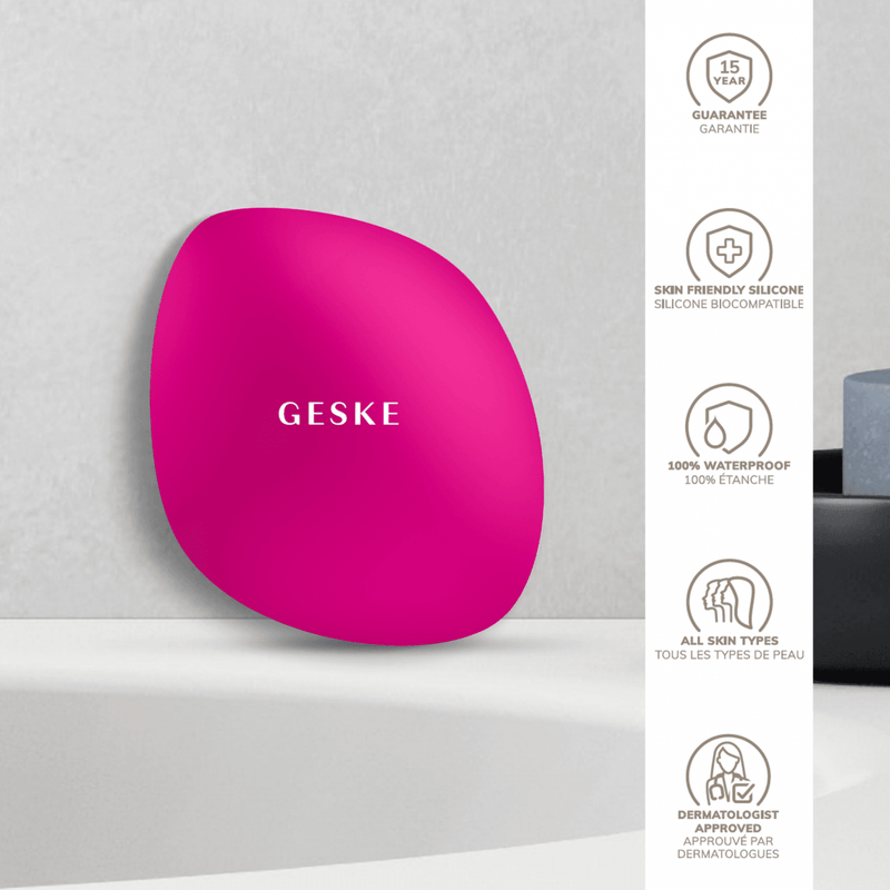 Geske Facial Brush | 4 in 1 Magenta - Reflexions Salon