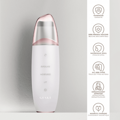 Geske MicroCurrent Skin Scrubber & Blackhead Remover | 9 in 1 Starlight - Reflexions Salon