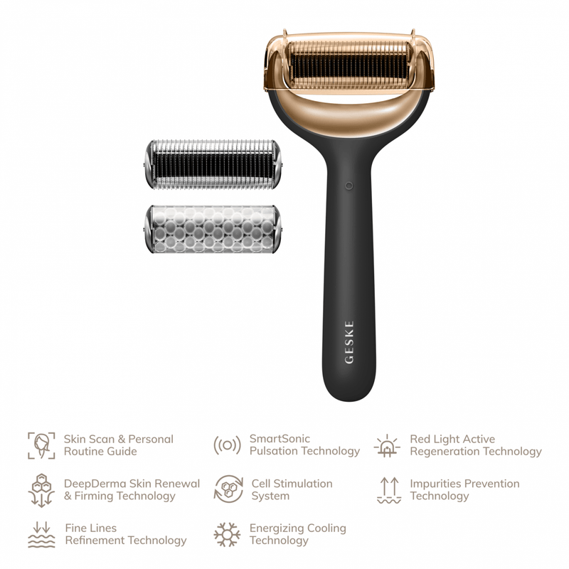 Geske MicroNeedle Face & Body Roller | 8 in 1 Gray - Reflexions Salon