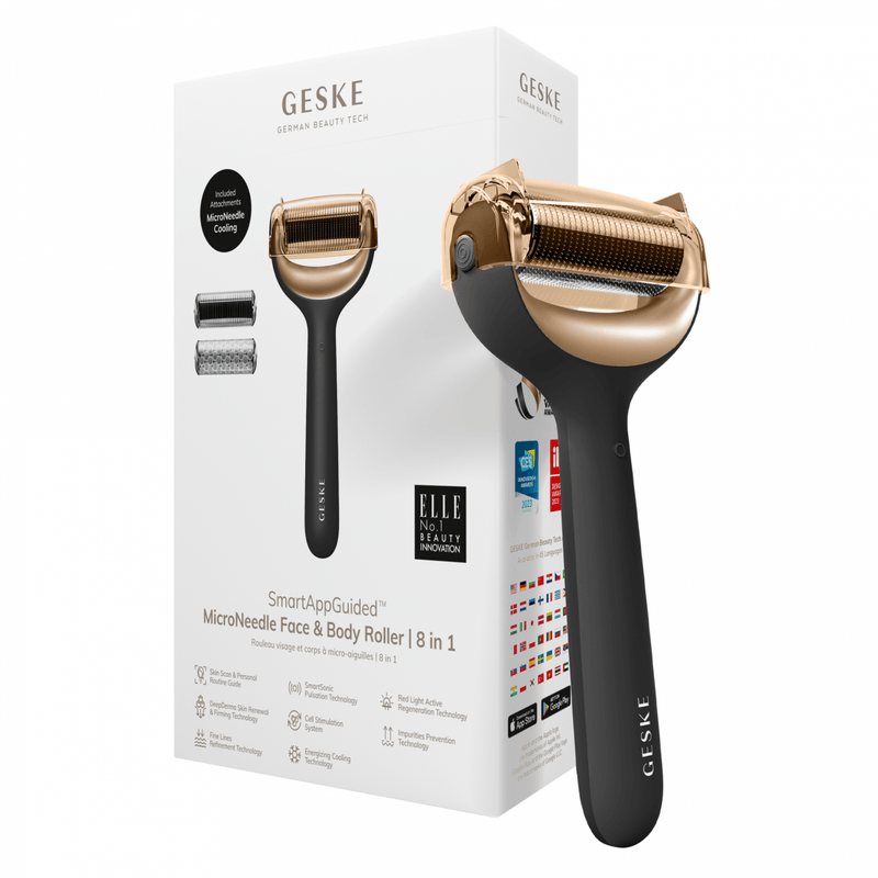 Geske MicroNeedle Face & Body Roller | 8 in 1 Gray - Reflexions Salon