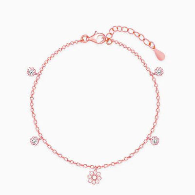 Giva Anushka Sharma Rose Gold Flower Charm Bracelet - Reflexions Salon