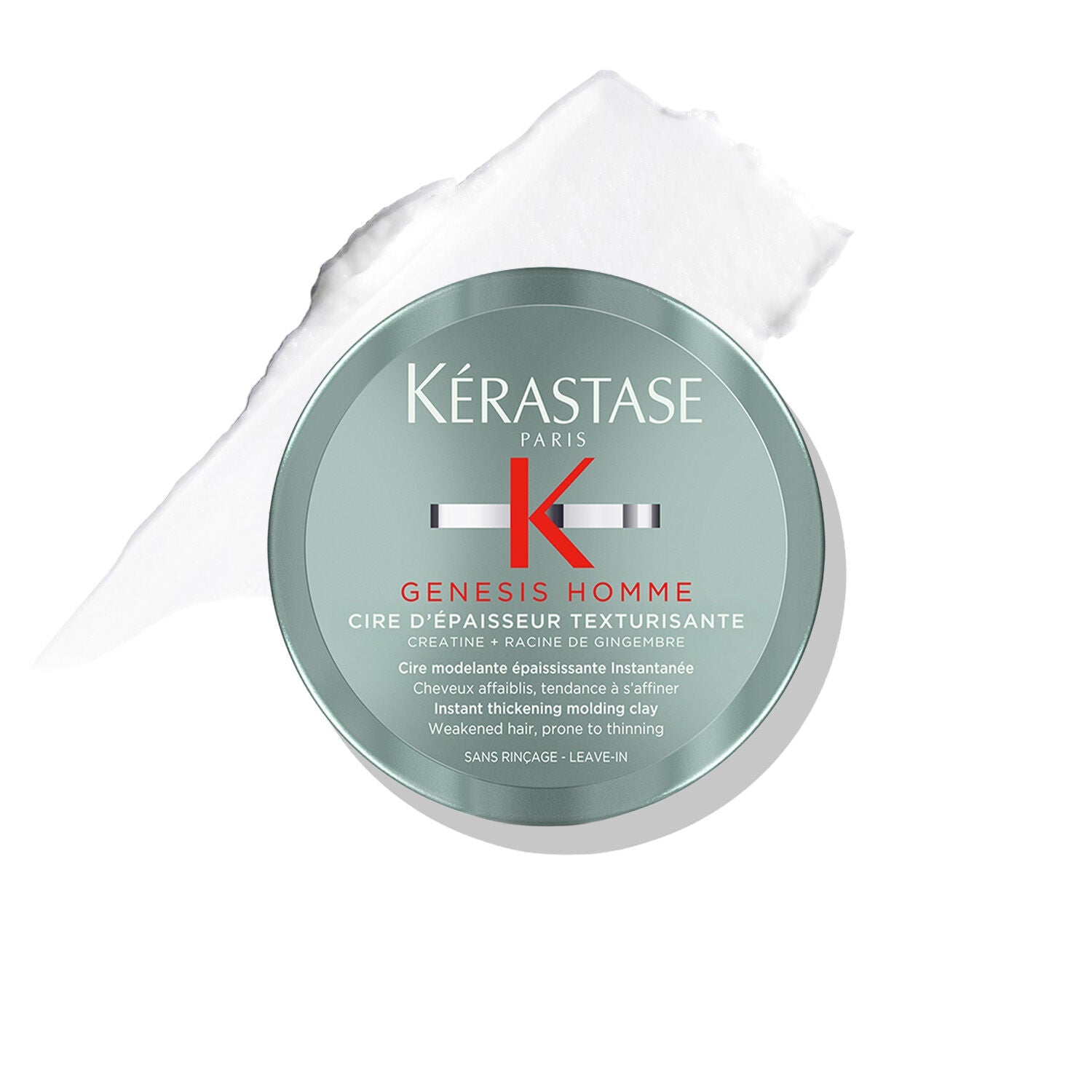 Kerastase Genesis Homme - Cire d'Épaisseur Texturisante Wax Pomade 75ml — official Kérastase product image