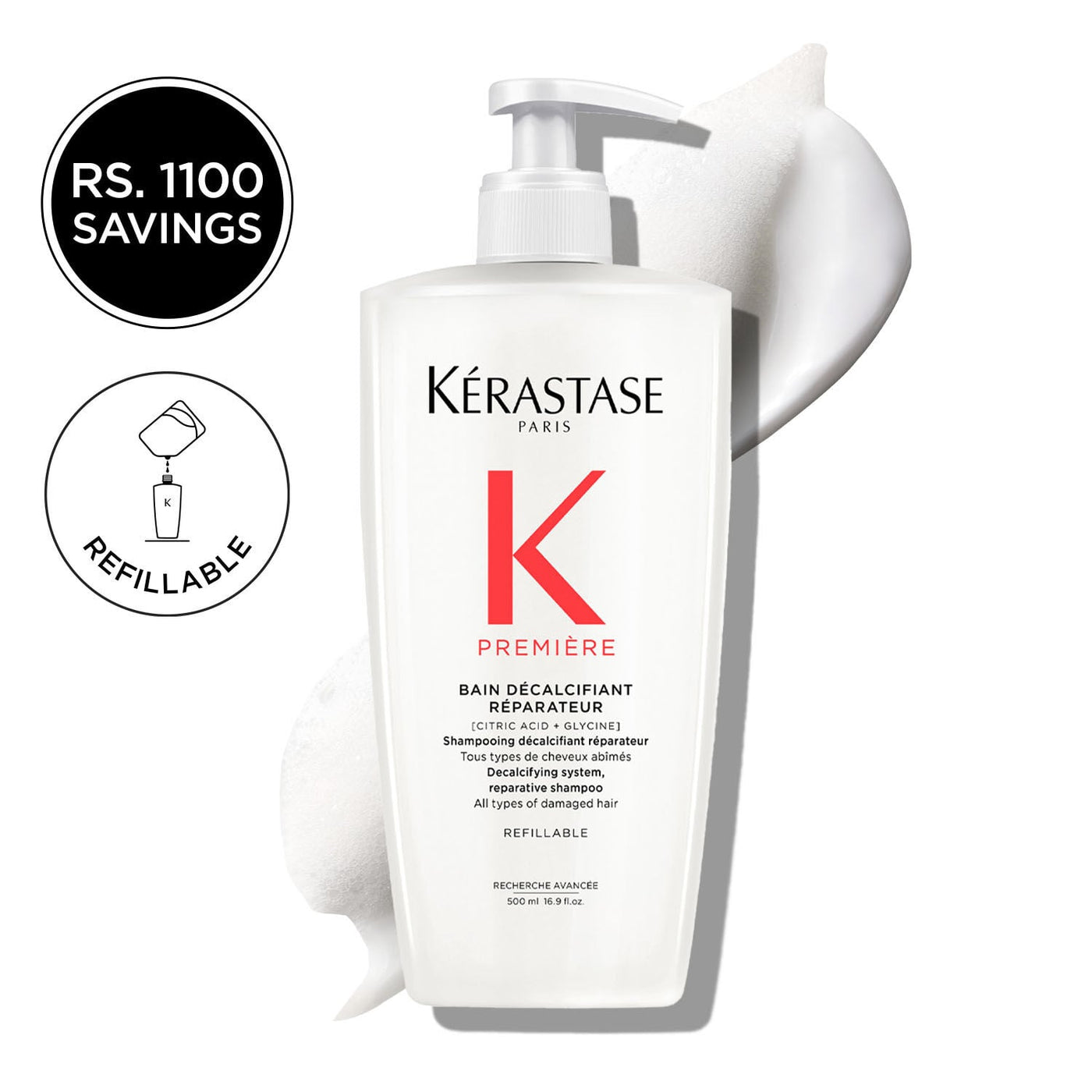 Kerastase Premiere - Bain Decalcifiant Reparateur Shampoo 500ml — official Kérastase product image