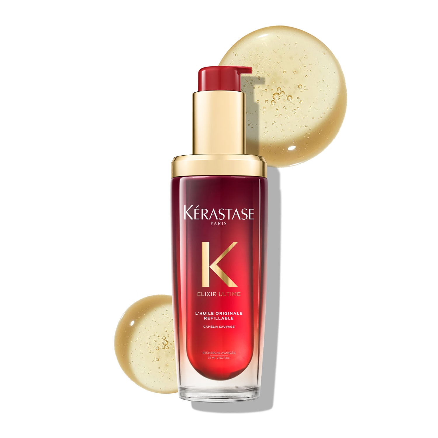 Kerastase Elixir Ultime - L'Huile Original Camelia Sauvage Refillable 75ml — official Kérastase product image