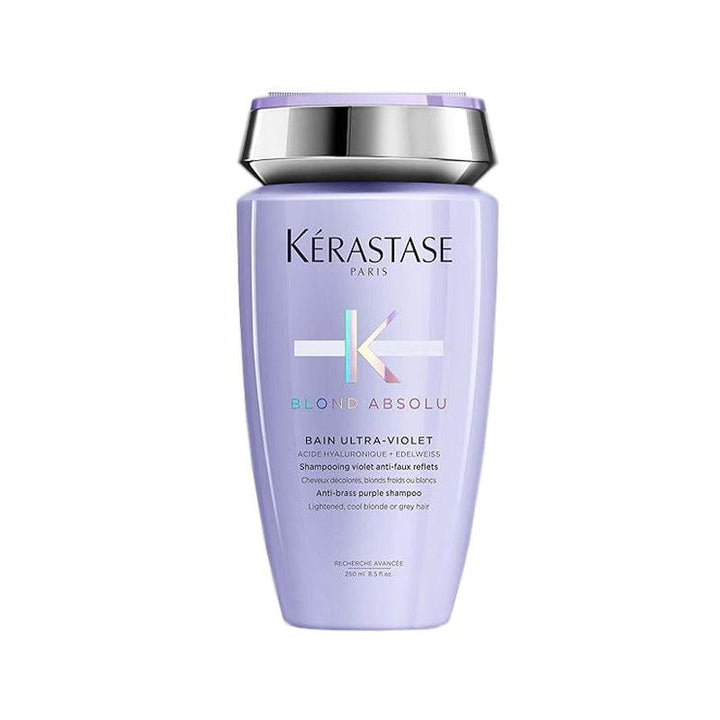 4個セット！Kérastase Bain Ultra-Violet 250ml Neutralize Brassiness and Enhance Blonde Hair with Kerastase Blond