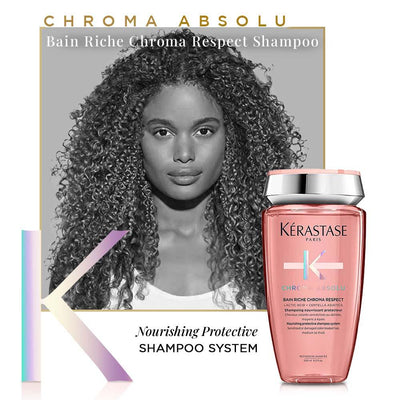 Kerastase Chroma Absolu - Bain Riche Chroma Respect Shampoo 250ml - Reflexions Salon