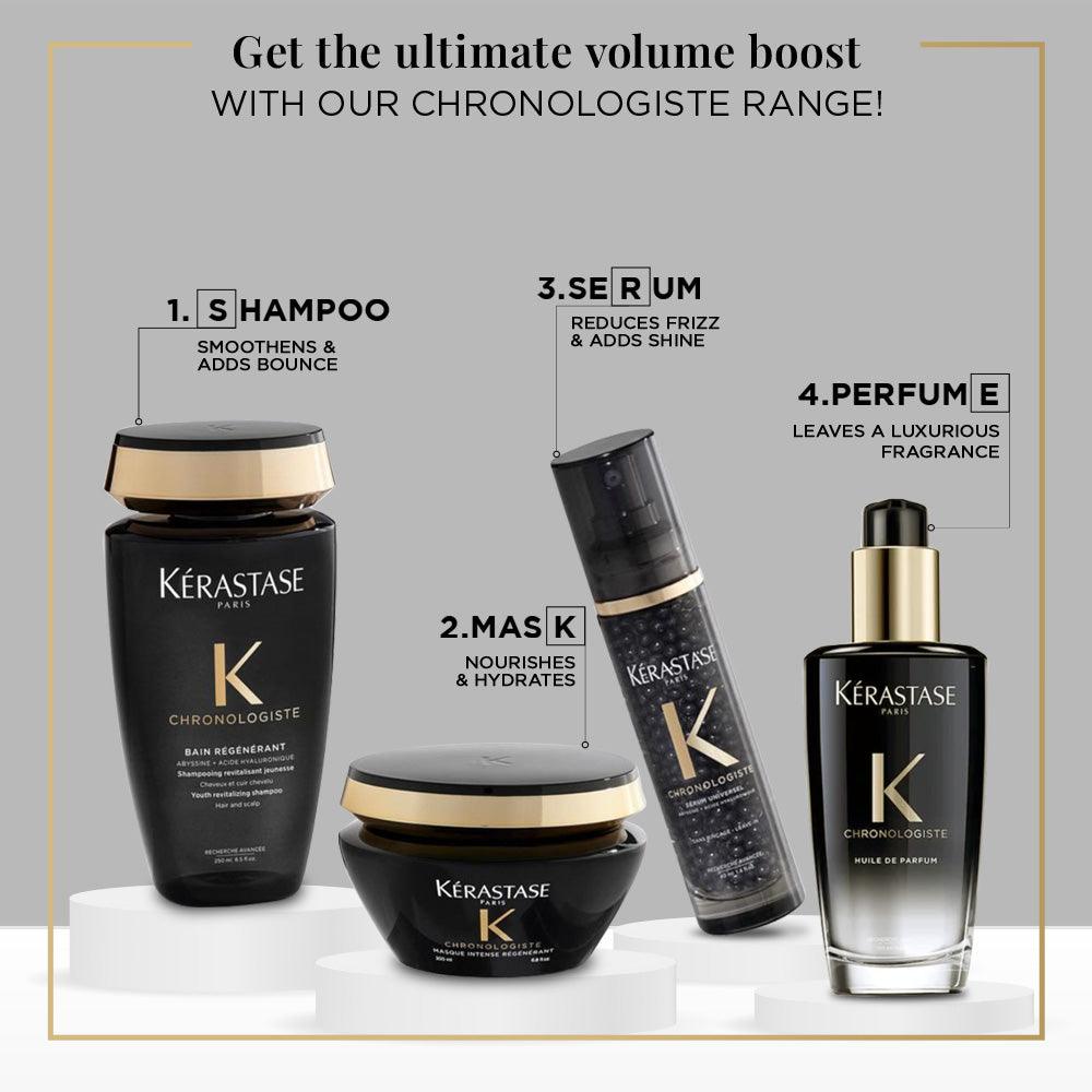 Kérastase Chronologisteセット 250ml + 200ml Cleanse and Rejuvenate Your Hair with Kerastase Chronologiste Bain
