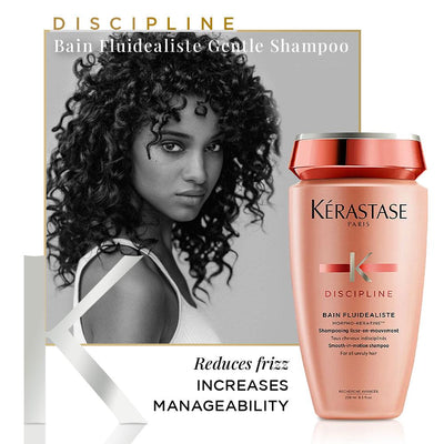 Kerastase Discipline Bain Fluidealiste Gentle Shampoo, Sulfate Free, For Frizzy & Color-Treated Hair (250ml) - Reflexions Salon