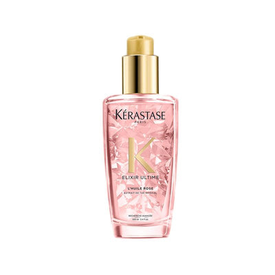 Kerastase Elixir Ultime - L'Huile Rose Radiance Beautifying Oil, 96 Hour Frizz Control(100ml) - Reflexions Salon