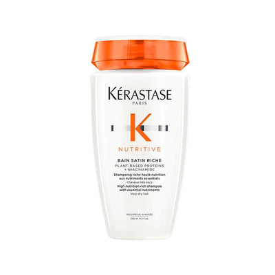 Kerastase Nutritive Bain Satin Riche, For Very Dry Hair, Gives 72Hr Hydration (250ml) - Reflexions Salon