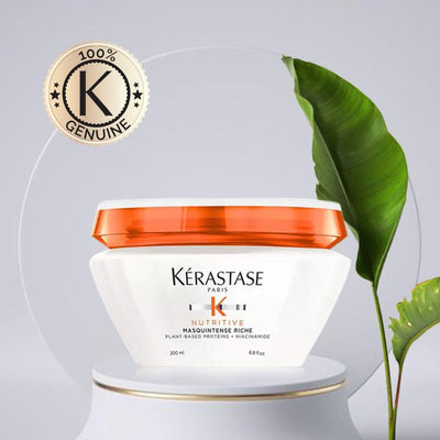 Kerastase Nutritive Masquintense Riche Mask, 72Hr Nourishing Mask For Thick Hair, Hydrates Hair (200ml) - Reflexions Salon