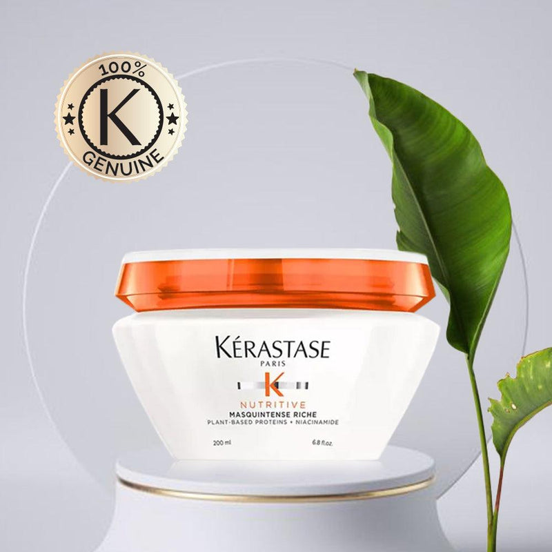 Kerastase Nutritive Masquintense Riche Mask, 72Hr Nourishing Mask For Thick Hair, Hydrates Hair (200ml) - Reflexions Salon