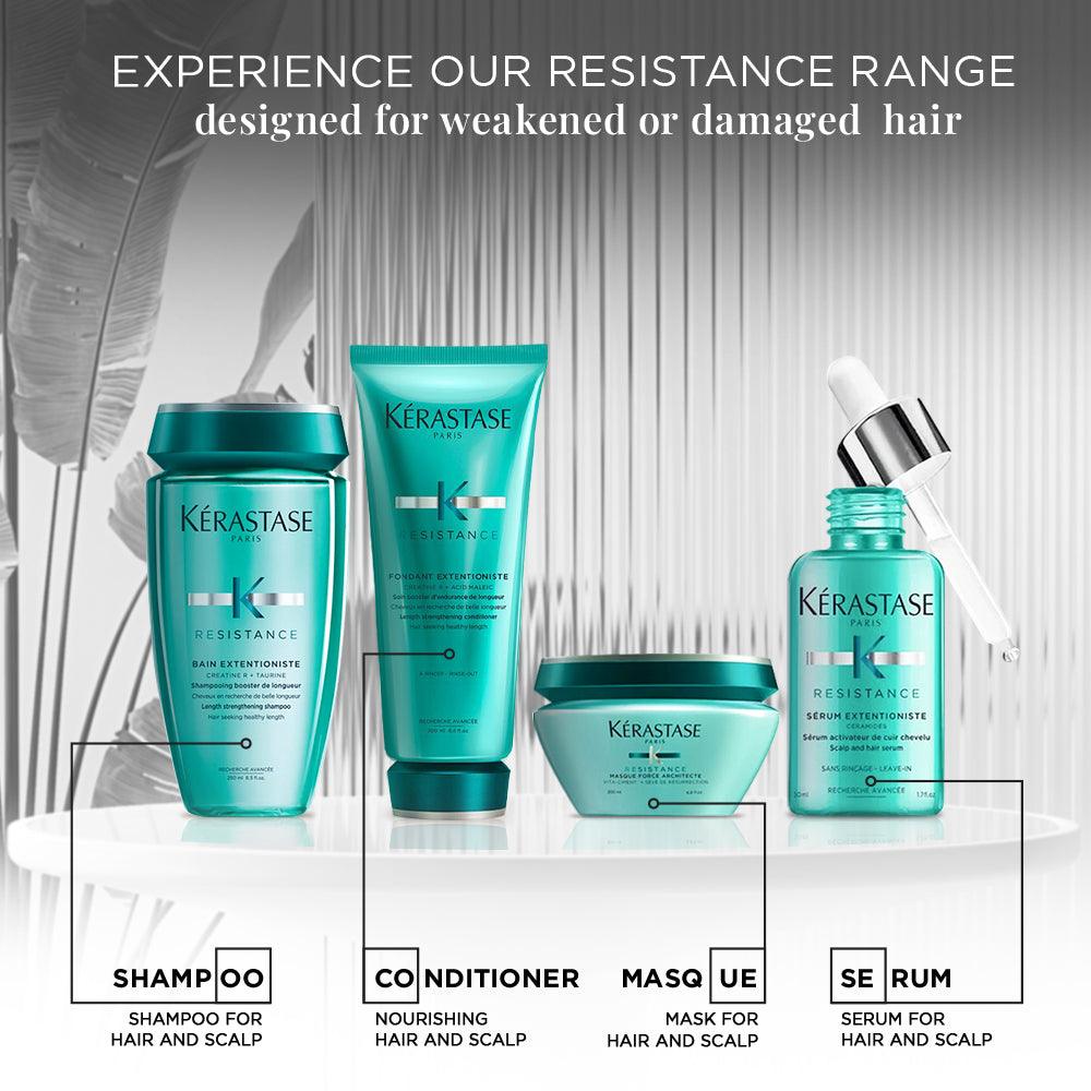 Kérastase シャンプー 3本セット 250ml Promote Hair Length and Strength with Kerastase Resistance Bain