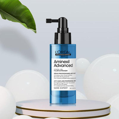 L'Oreal Professional Aminexil Advanced Anti-Hair Loss Activator Serum, Treats Hair Loss in 6 weeks* (90ml) - Reflexions Salon