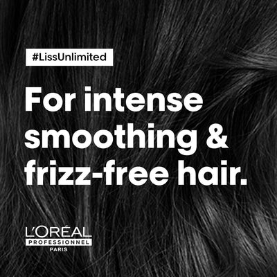 L'Oreal Professionnel Liss Unlimited Shampoo 300ml, Hair Mask 250gm & Hair Serum 125ml, Serie Expert, For Intense Smoothing and Frizz-Free Hair - Reflexions Salon