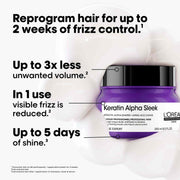 Keratin Alpha Sleek professional hair mask 250ml product detail