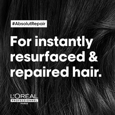 Loreal Professionnel Paris Absolut Repair Shampoo 300ml, Hair Mask 250gm & hair Serum 90ml, Serie Expert with Protein and Gold Quinoa for Dry and Damaged Hair - Reflexions Salon