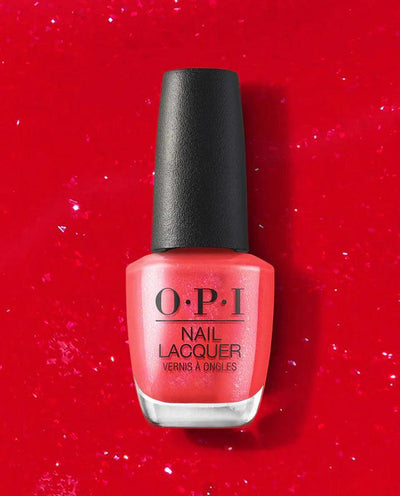 O.P.I Nail Lacquer - Left Your Texts on Red 15ml - Reflexions Salon