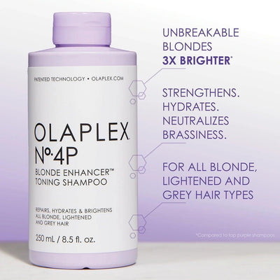 Olaplex No. 4P Blonde Enhancer Toning Shampoo 250ml - Reflexions Salon