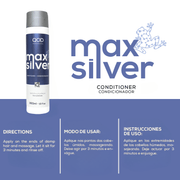 QOD MAX SILVER Professional Conditioner 300ml - Reflexions Salon