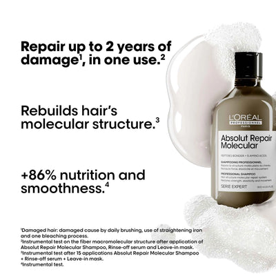 L'Oreal Absolut Repair Molecular Shampoo 300ml