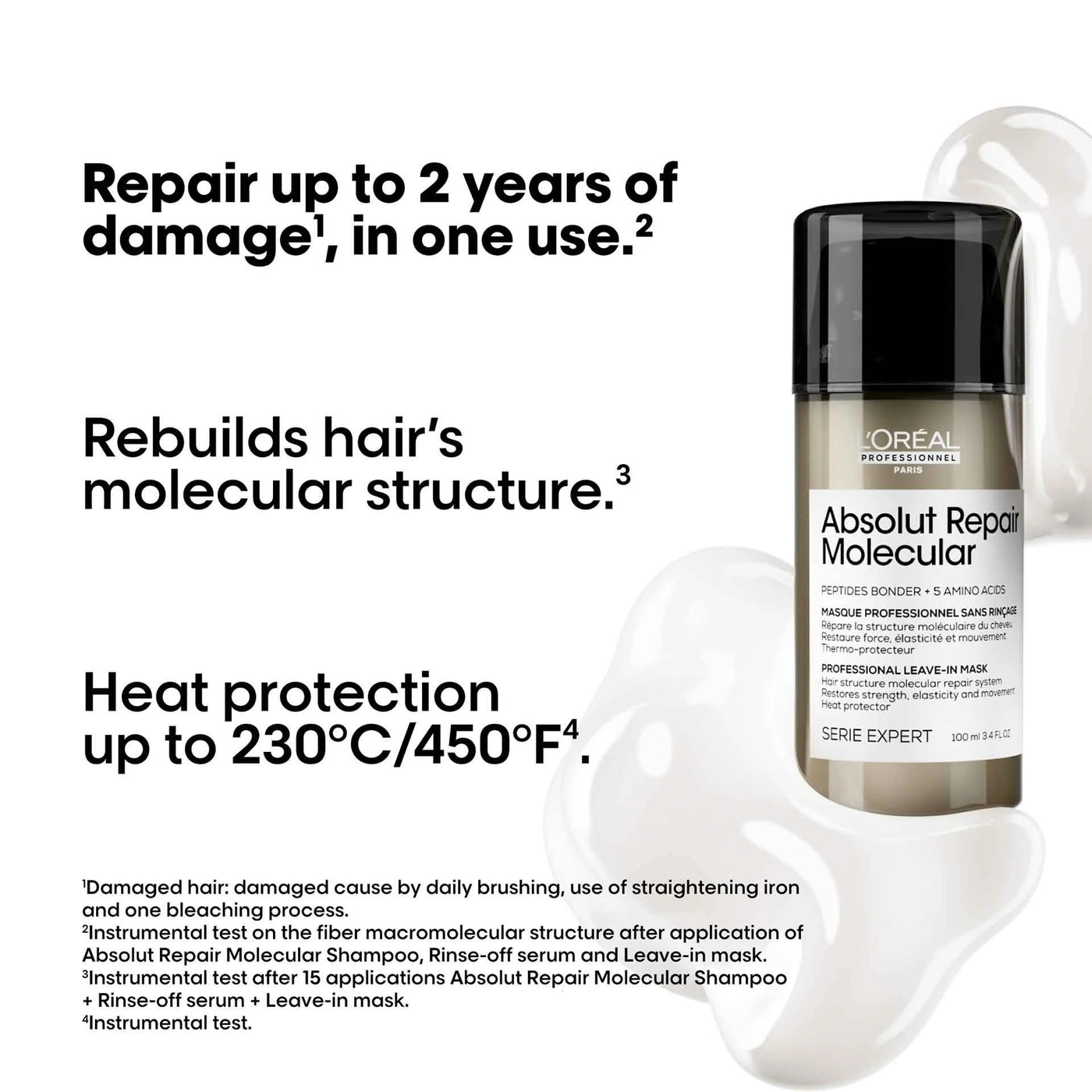 L'Oreal Absolut Repair Molecular Deep repairing leave-in mask for damaged hair 100ml