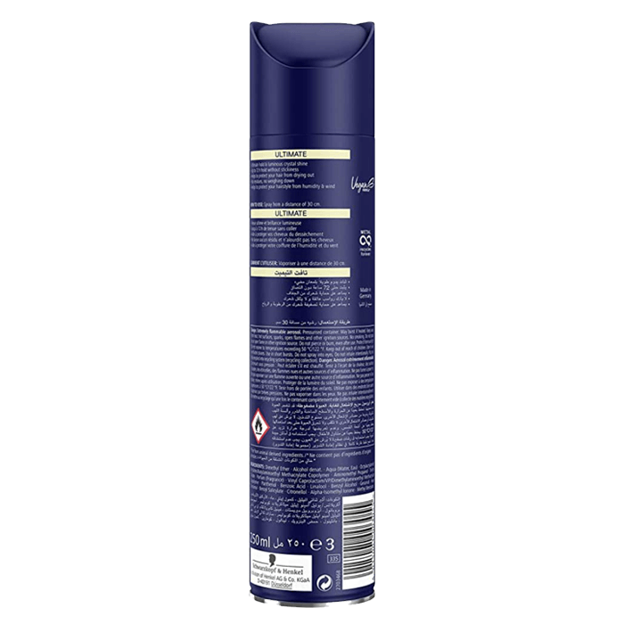 Schwarzkopf Taft - Ultimate Hold 5+Hair Lacquer Hair Spray 250ml - Reflexions Salon