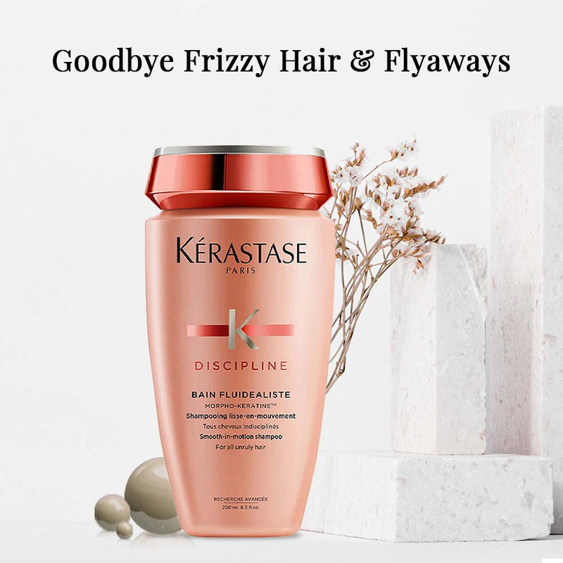 Kerastase Discipline Bain Fluidealiste Gentle Shampoo, Sulfate Free, For Frizzy & Color-Treated Hair (250ml)