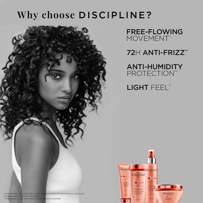 Kerastase Discipline Bain Fluidealiste Gentle Shampoo, Sulfate Free, For Frizzy & Color-Treated Hair (250ml)