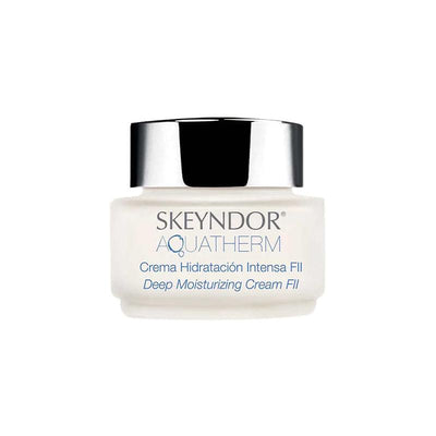 Skeyndor Aquatherm Deep Moisturizing Cream F II, Pre Biotic Moisturising Cream for Dry & Sensitive Skin (50ml) - Reflexions Salon